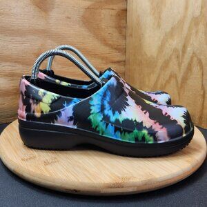 Crocs Neria Pro 2 Womens Tie Dye Work Clogs Size 8
